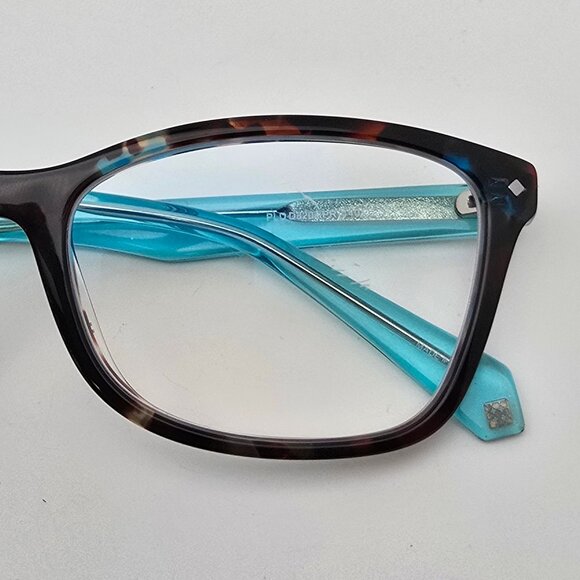 Polaroid PLD D320 IPR Havana Blue Cat Eye Eyeglasses Frame 53-17-140 - Picture 12 of 13
